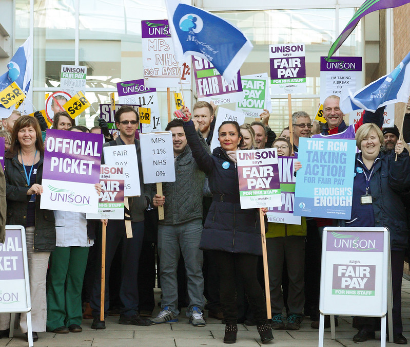 image of union protest