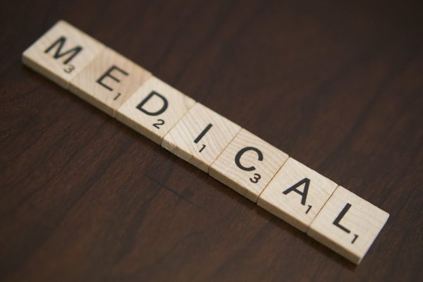 image of scrabble blocks spelling out medical