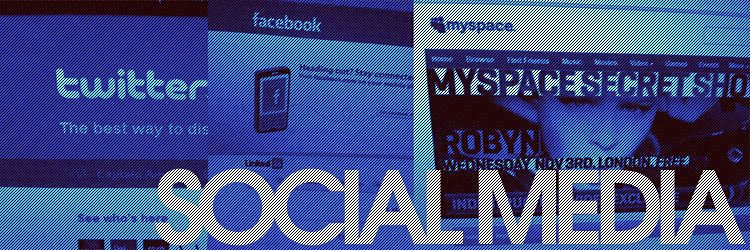 image of screenshot of different social medias