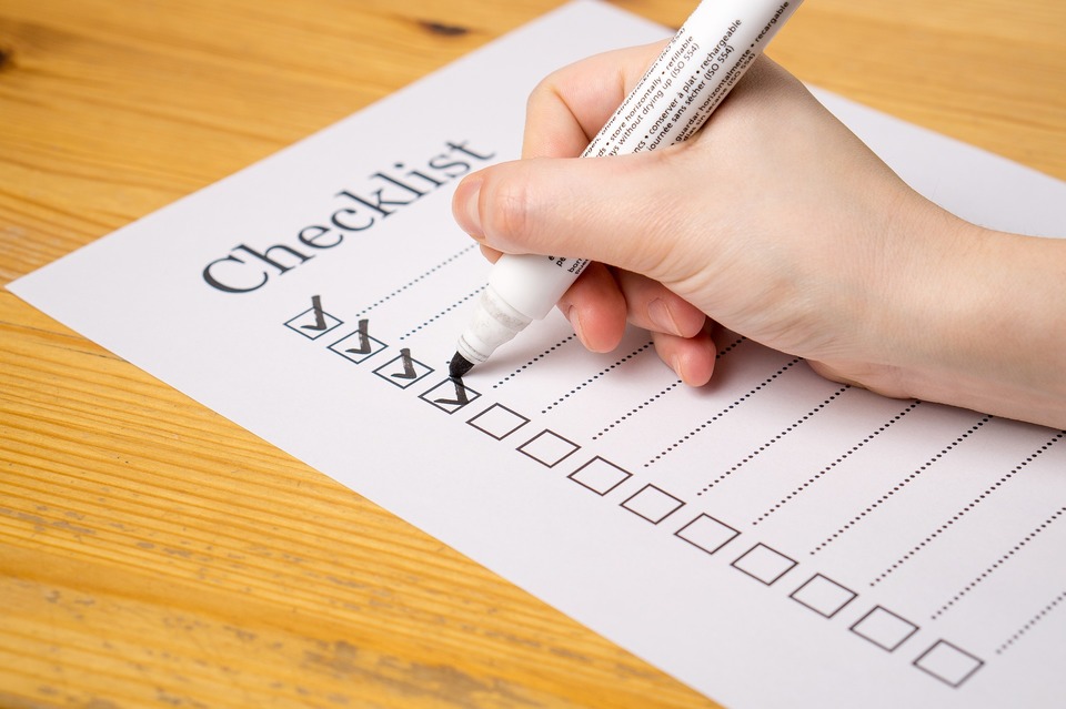 image of a checklist