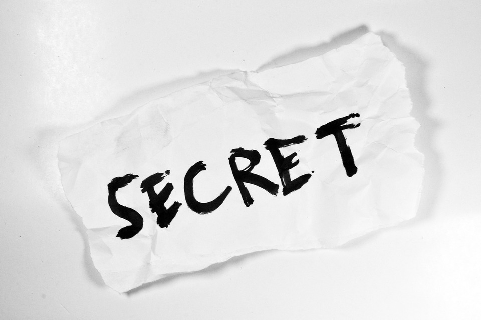 image of secret written on a piece of paper