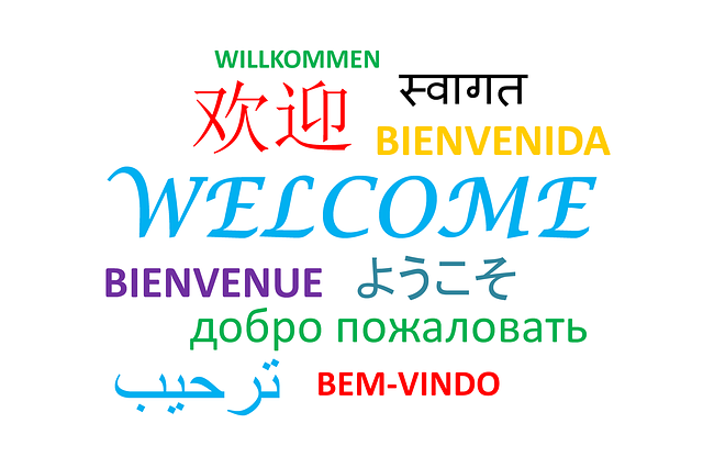 image of welcome written in different languages