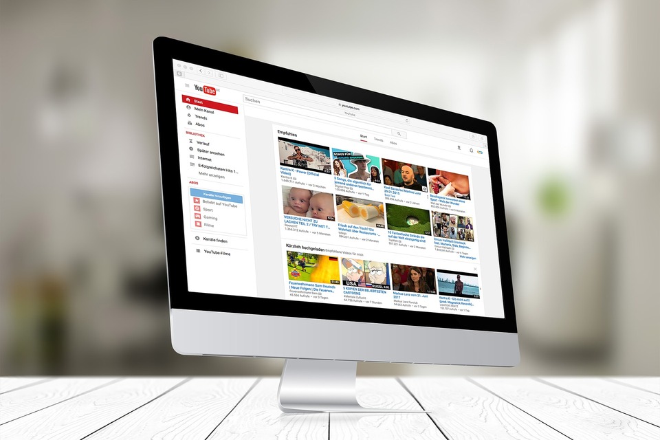 image of a mac screen with youtube up on browser