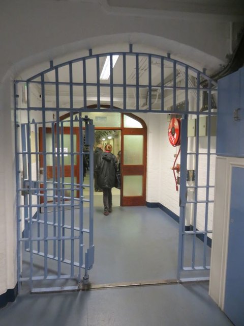 image of the entrance to a prison