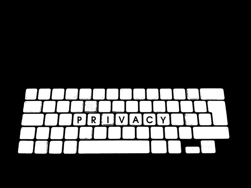 Image of keyboard showing 'privacy'