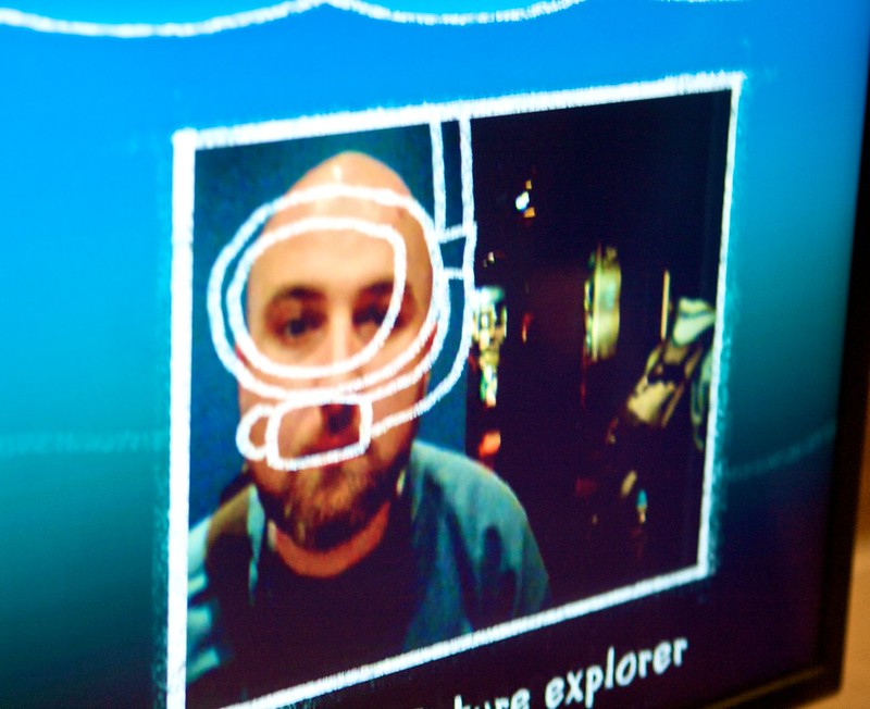 Image of facial recognition technology
