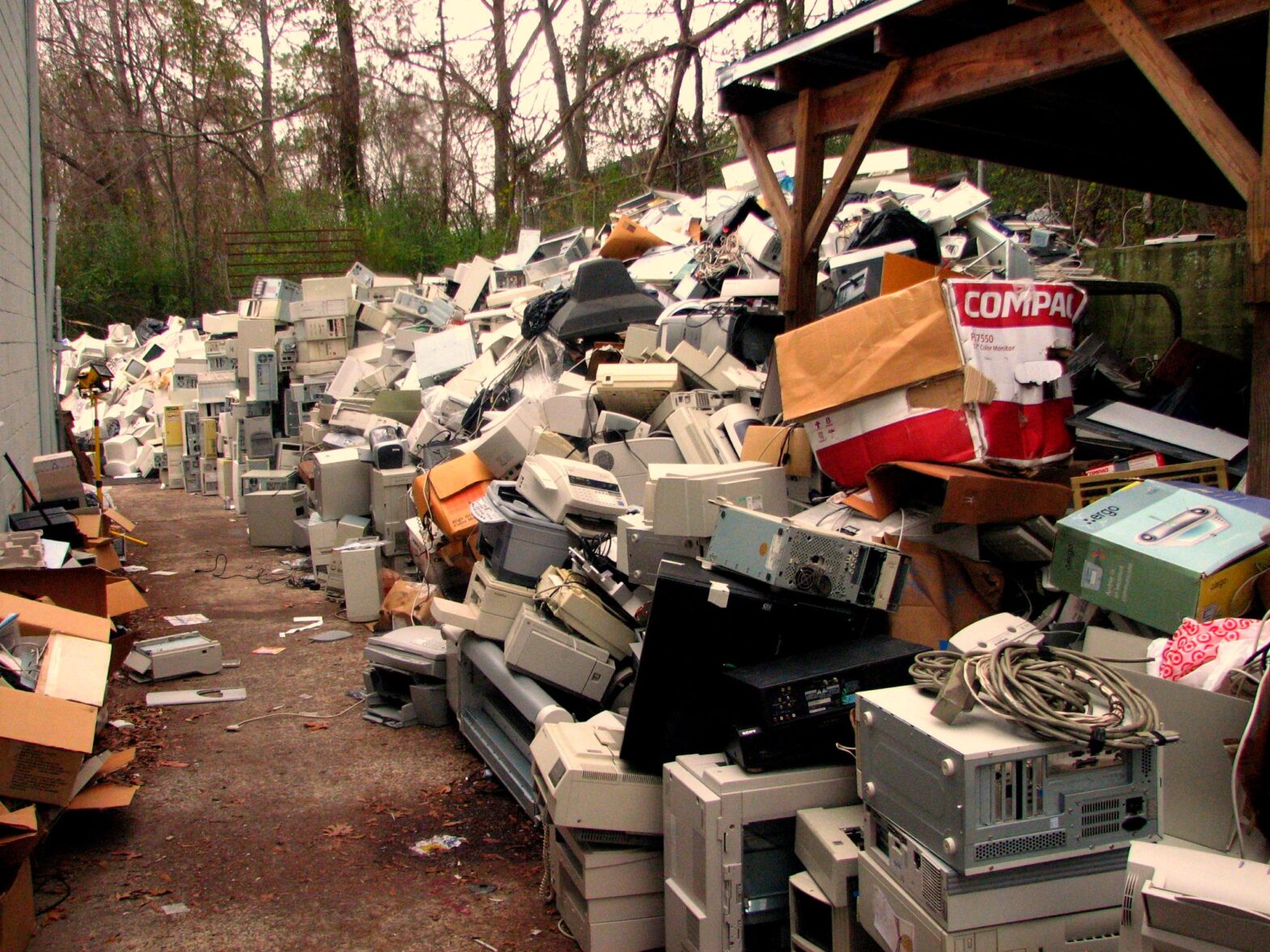 image of rubbish at a waste land site