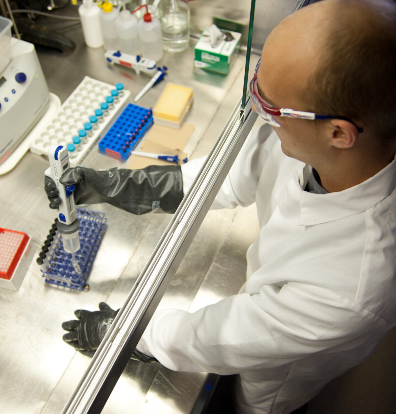 image of a man in a science lab